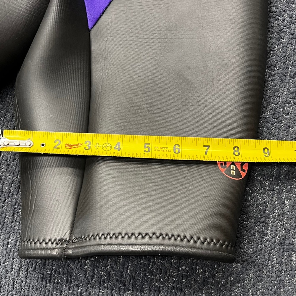 O'Neill Elite 3/2mm Shorty Wetsuit Black Purple Vintage Style 9455 Womens Sz 12 - Picture 11 of 11